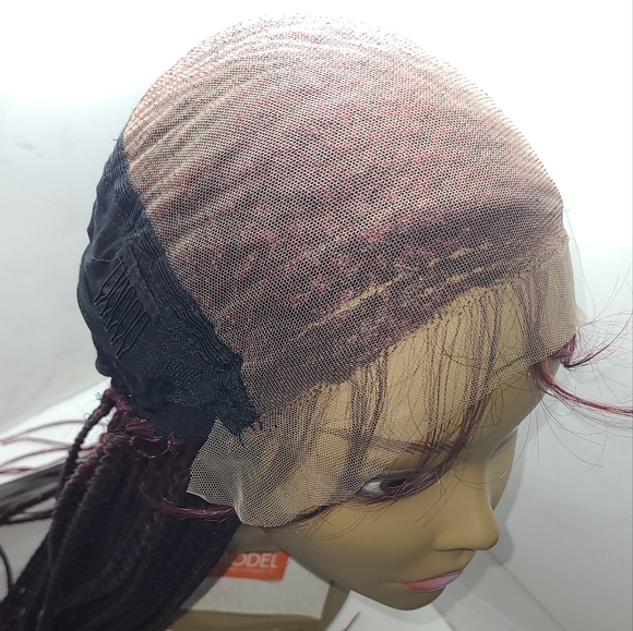 pre braided 13x4 straight lace frontal wig.